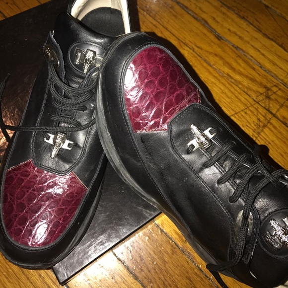 COPY - MAURI SHOE FROM ITALY 🇮🇹 LEATHER CROCODILE - Picture 1 of 8